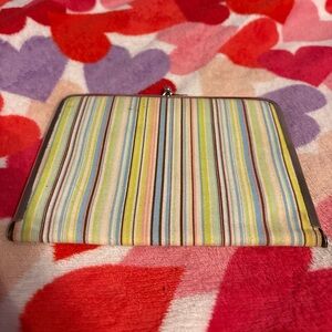Colorful Striped Clutch